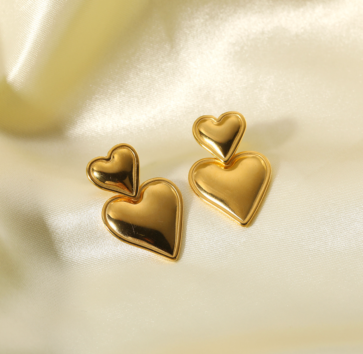 Double Heart Earrings